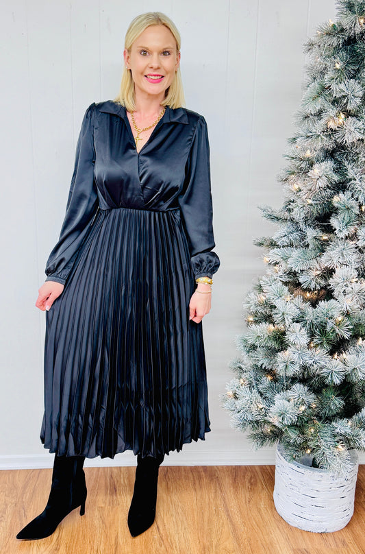 Simply Stunning Black Midi Dress