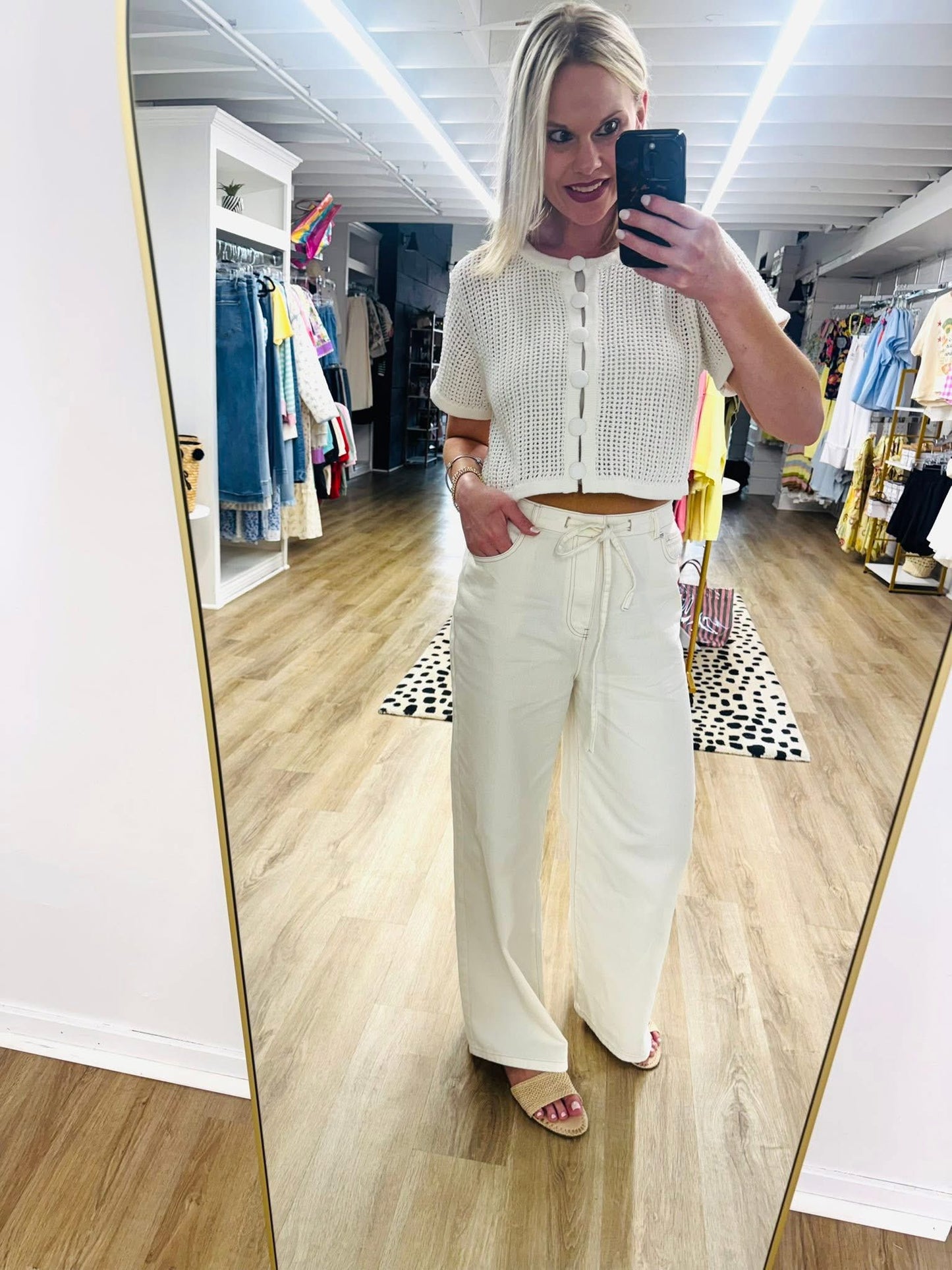 Seaside BistroIvoryDrawstringPant