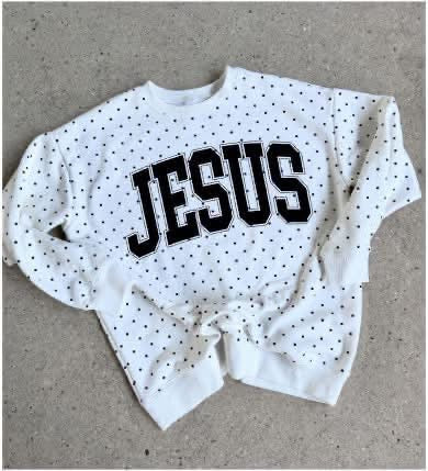 Jesus Polka Dot Sweatshirt