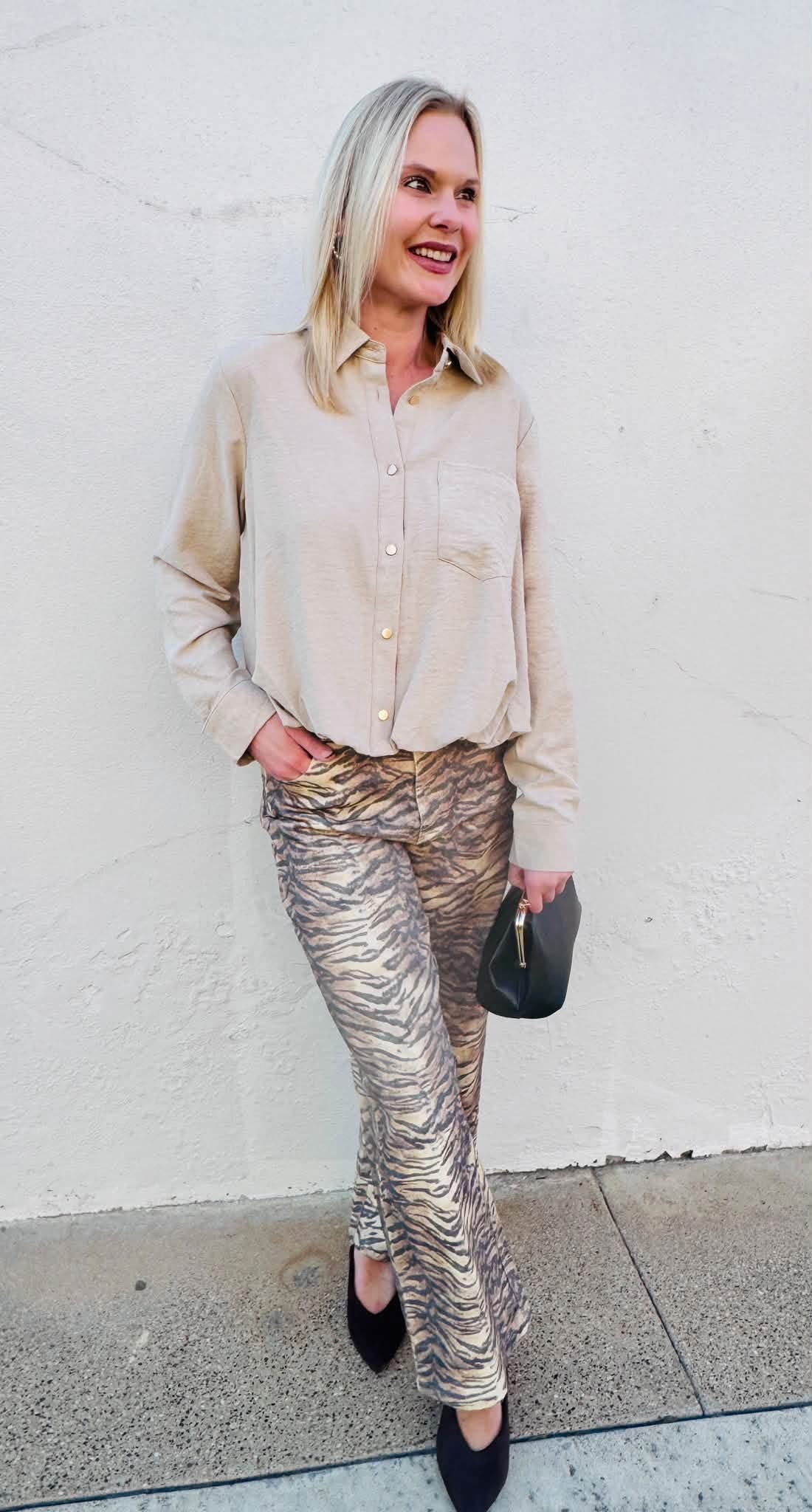 Untamed Tiger Wide Leg Pants