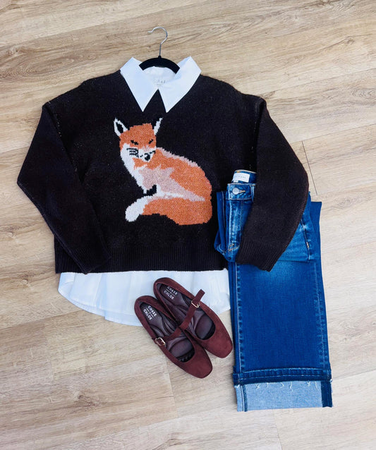 So Foxy Chocolate Sweater