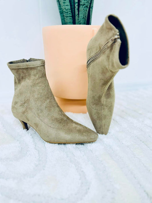 The Kait Kitten Heeled Bootie