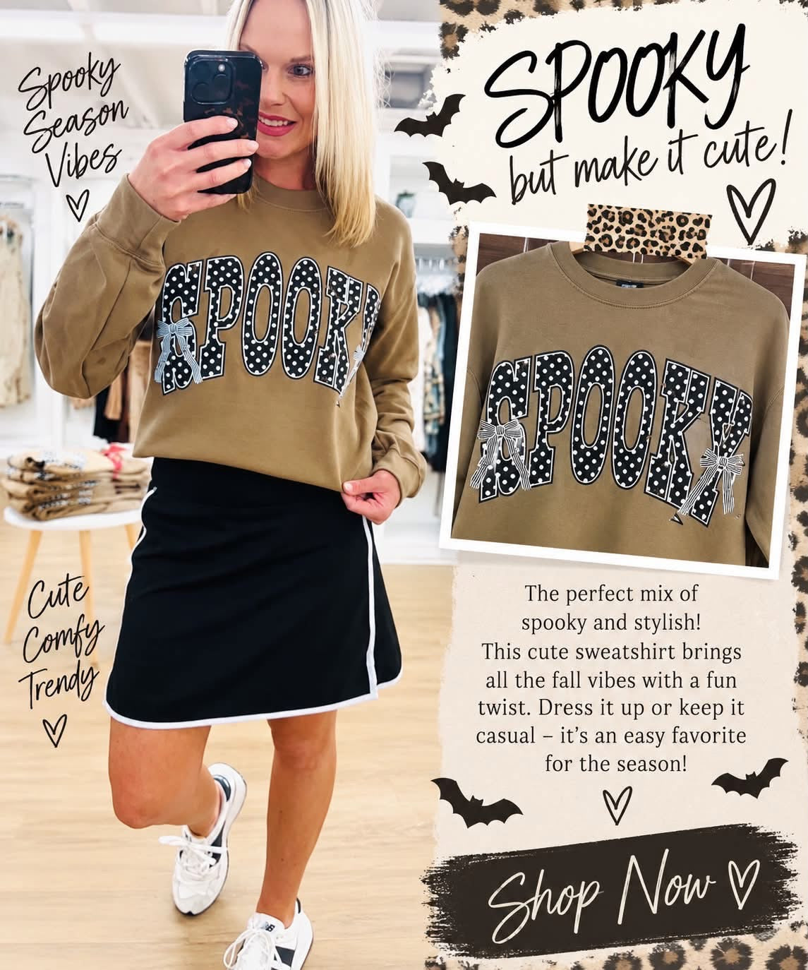 Spooky Polka Dot Sweatshirt