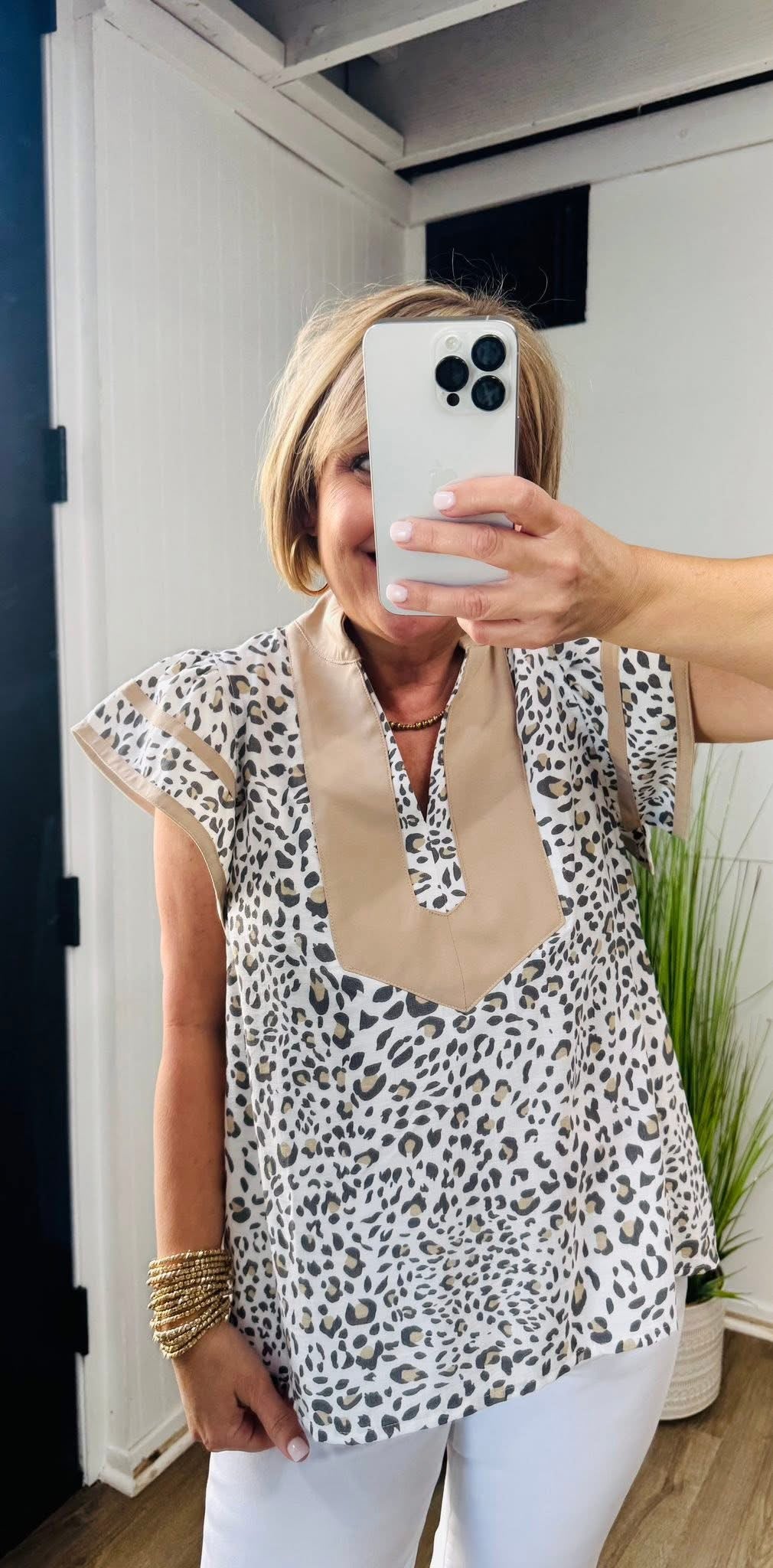 Lola Animal Print Top
