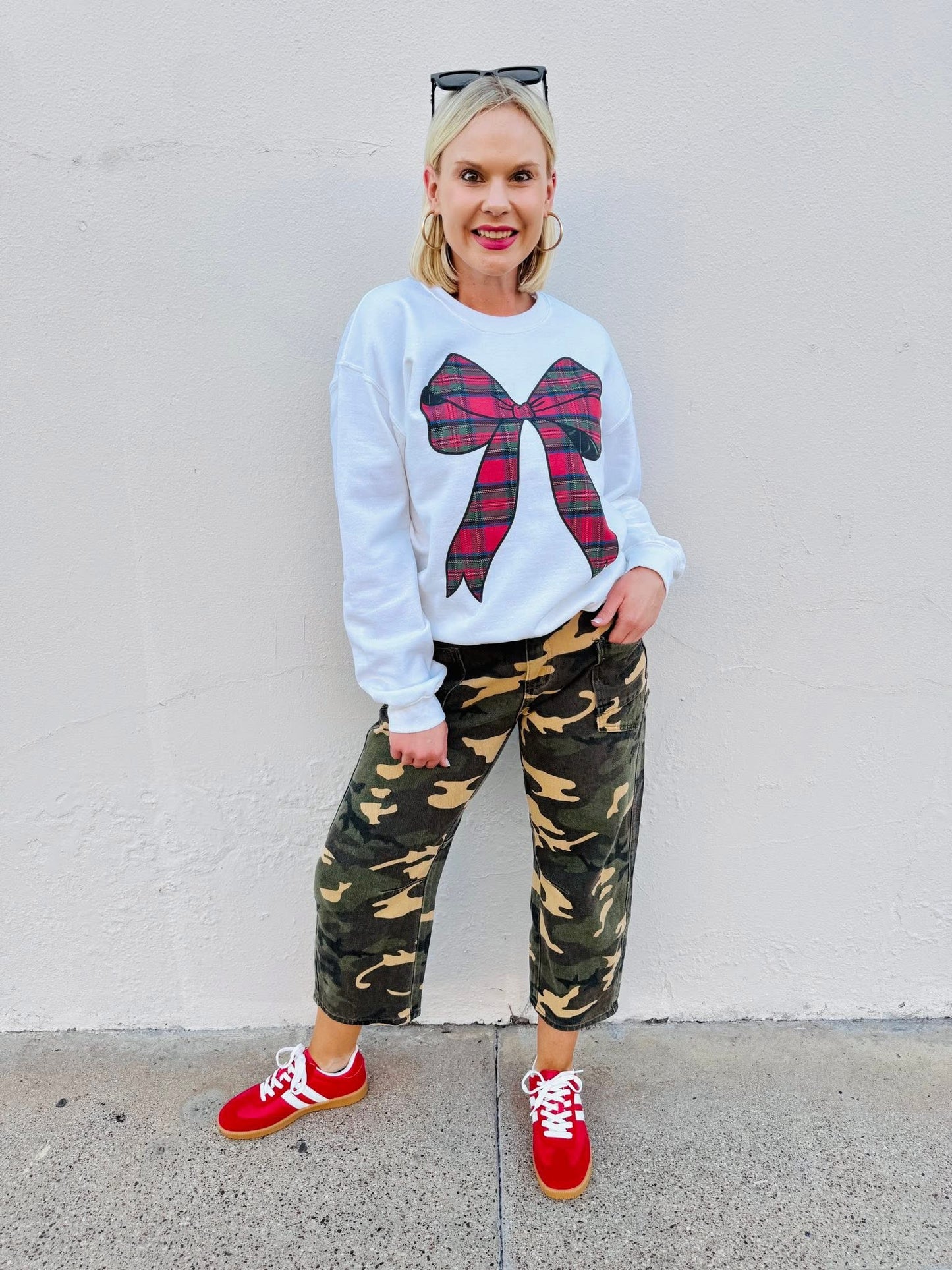Baggy Fit Mid-Rise Camo Pants