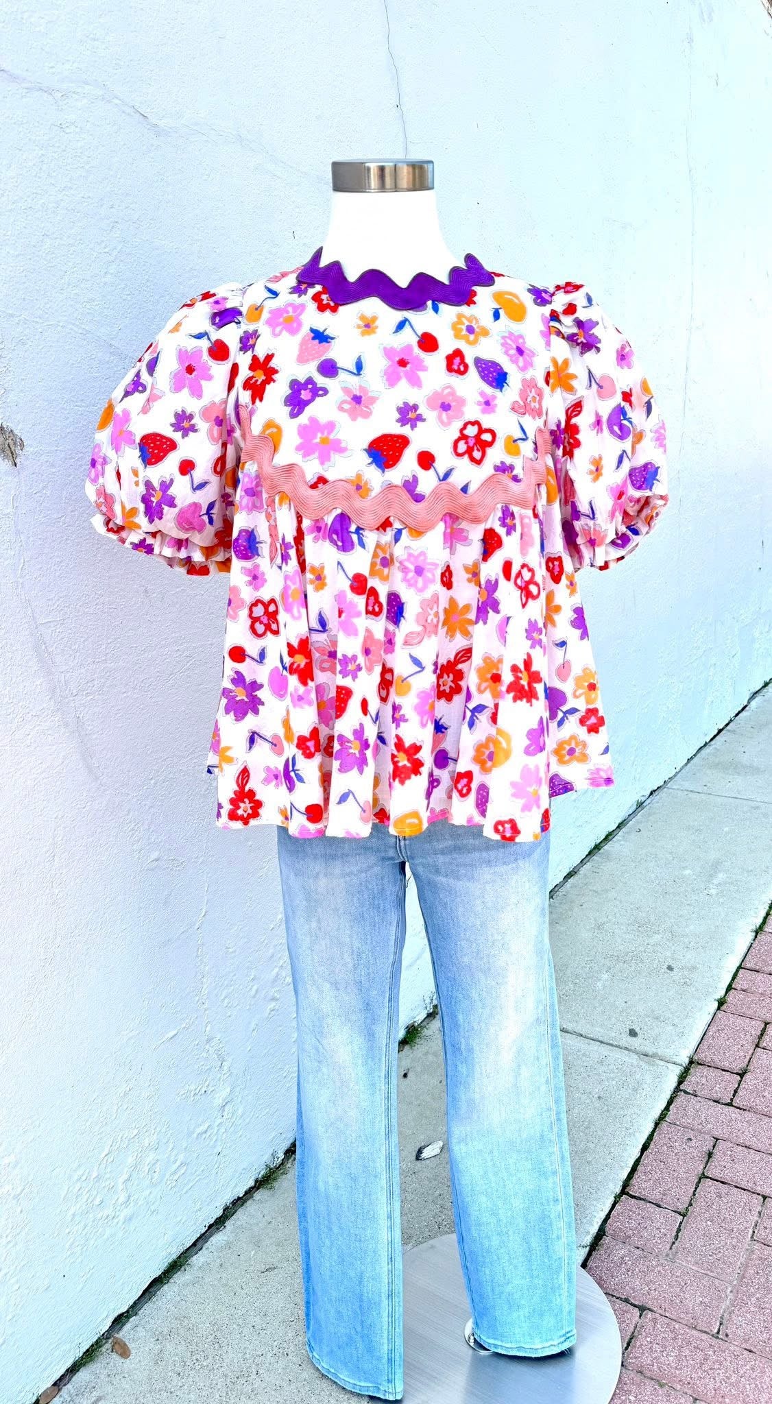 Spring Showers Babydoll Top