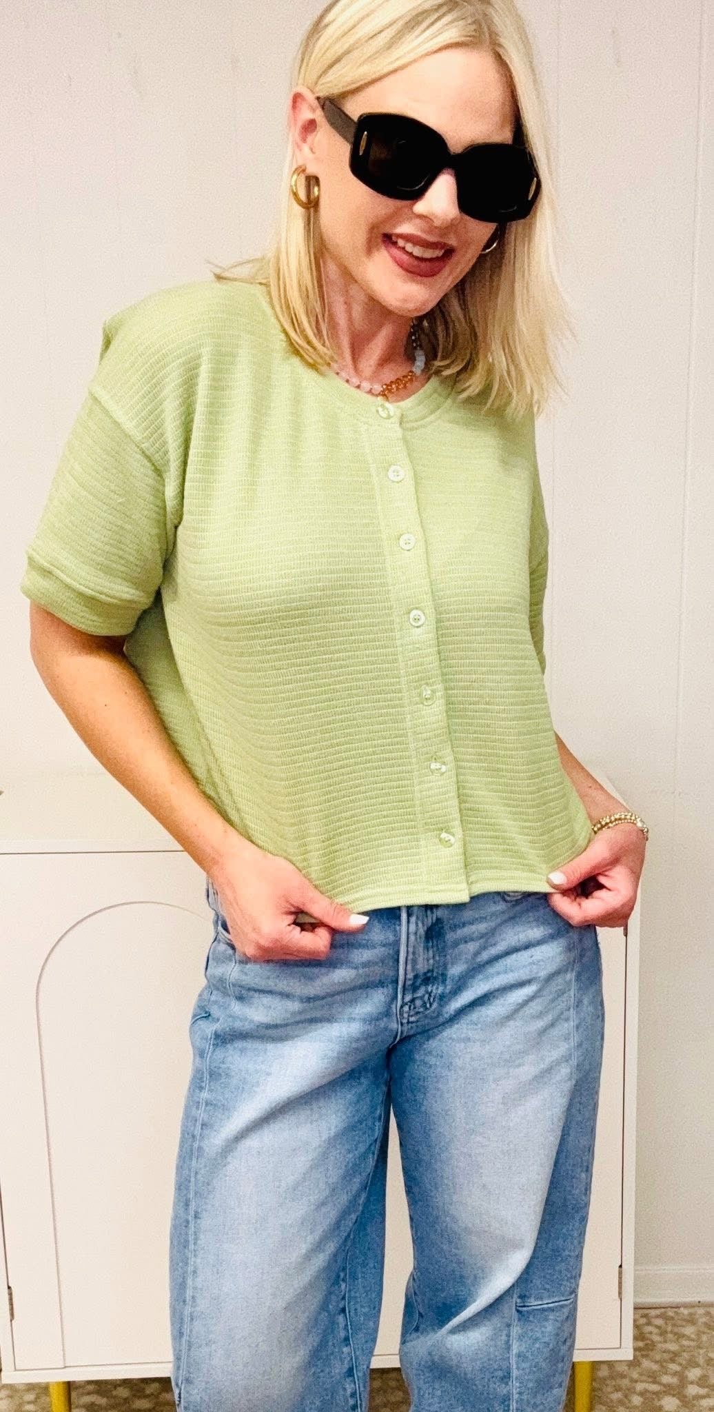 Babe Energy Short Slv Cardigan