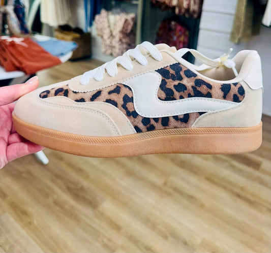 Let’s Kick It Beige/Leopard Snk
