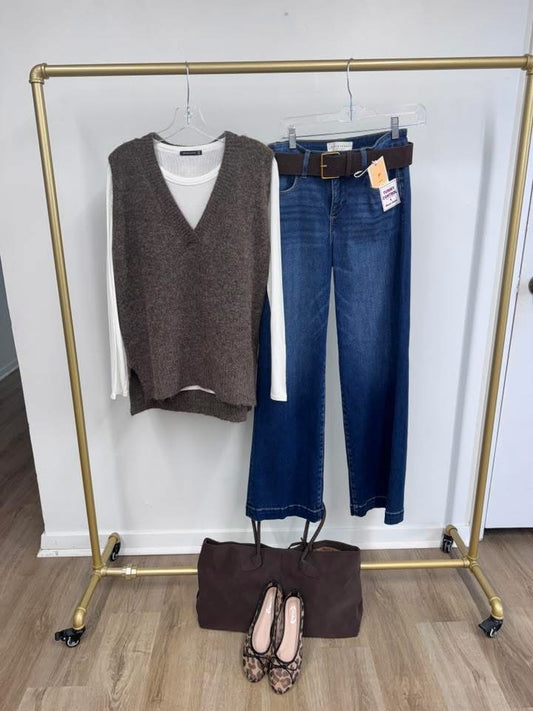 Evelyn Brownie Sweater Vest