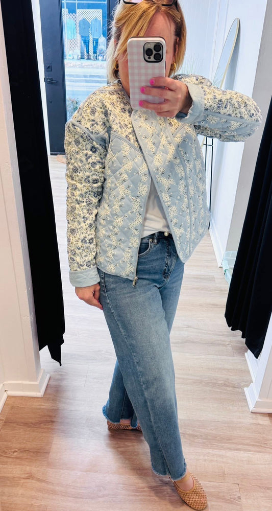 The Something Blue Quilted Jckt