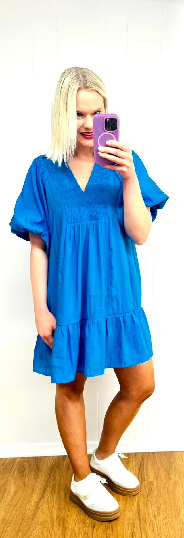 Smocked Royal Babydoll Dress