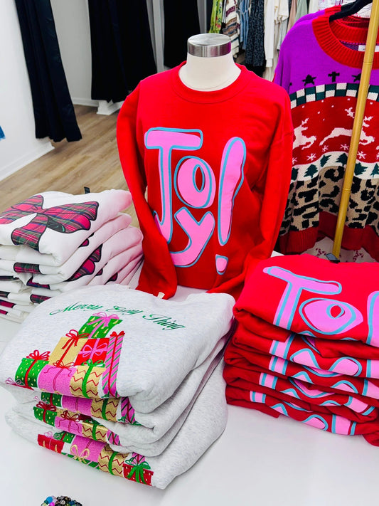 Joy Red Sweatshirt