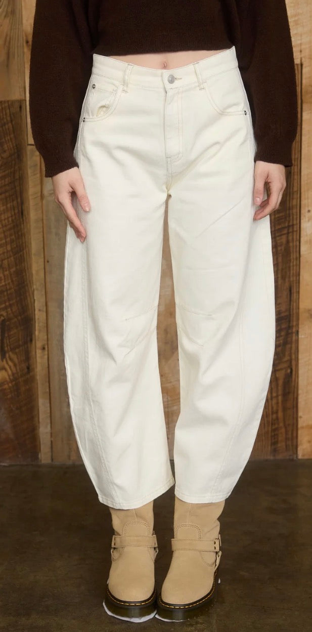 One More Reason Ecru Crop Pants