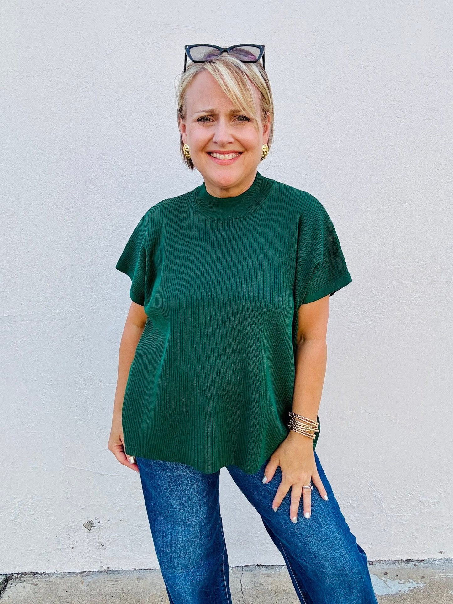 Viscose Short Sleeve Sweater