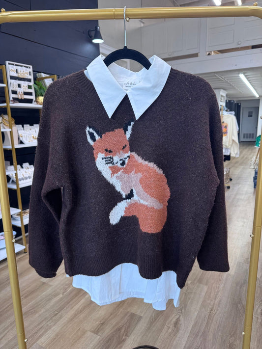 So Foxy Chocolate Sweater