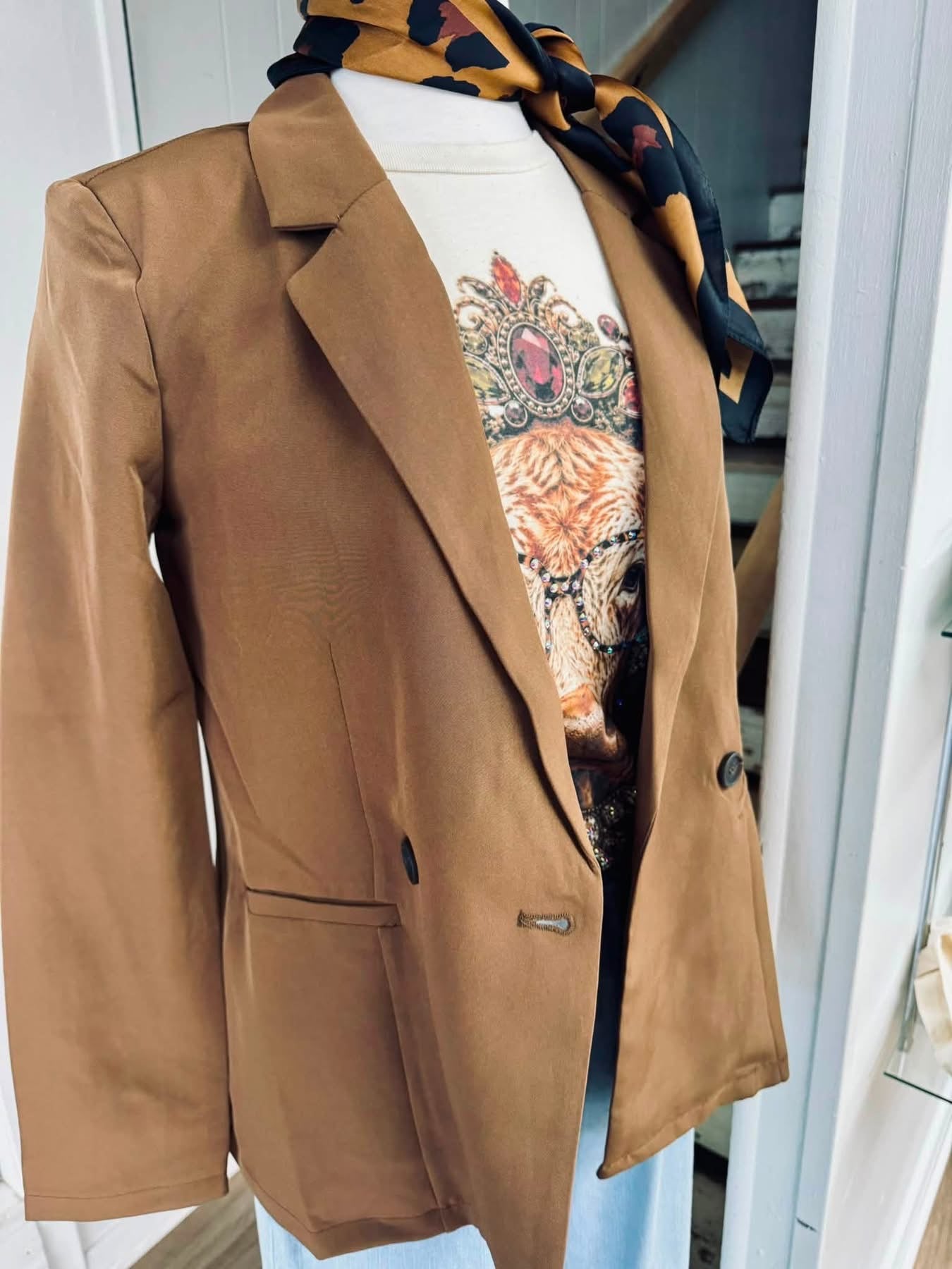 Cocktails First Double Brstd Blazer