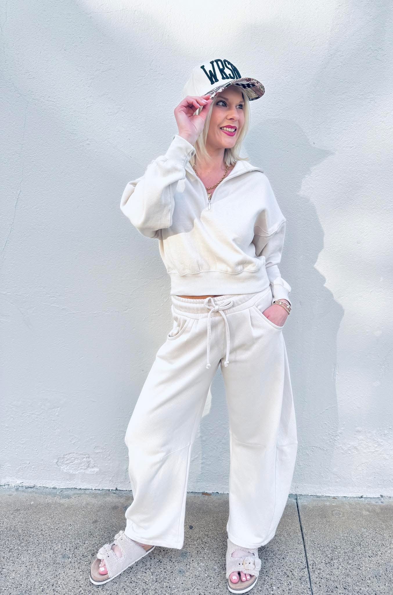 Brisk Stroll Quarter Zip Top