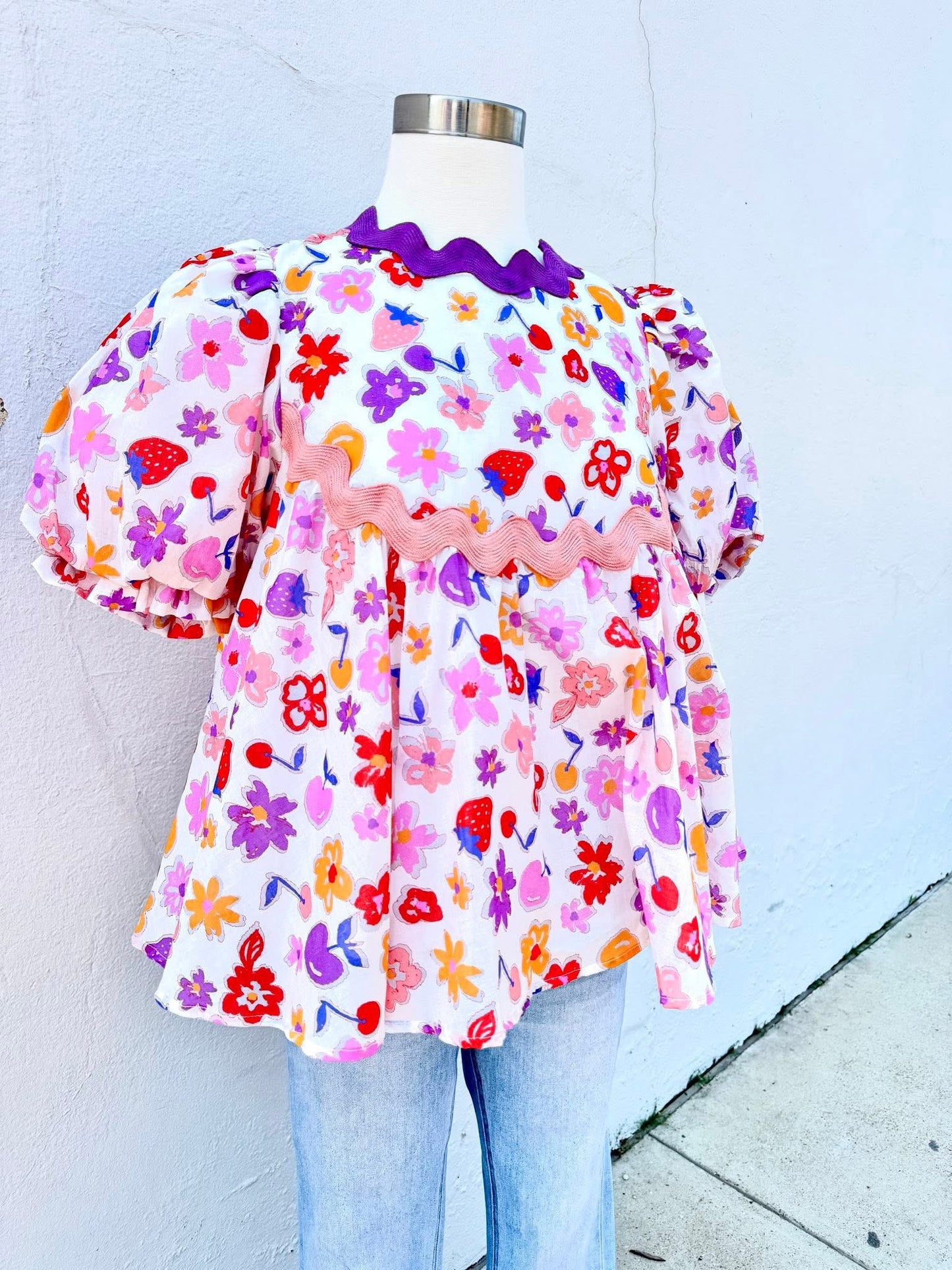Spring Showers Babydoll Top