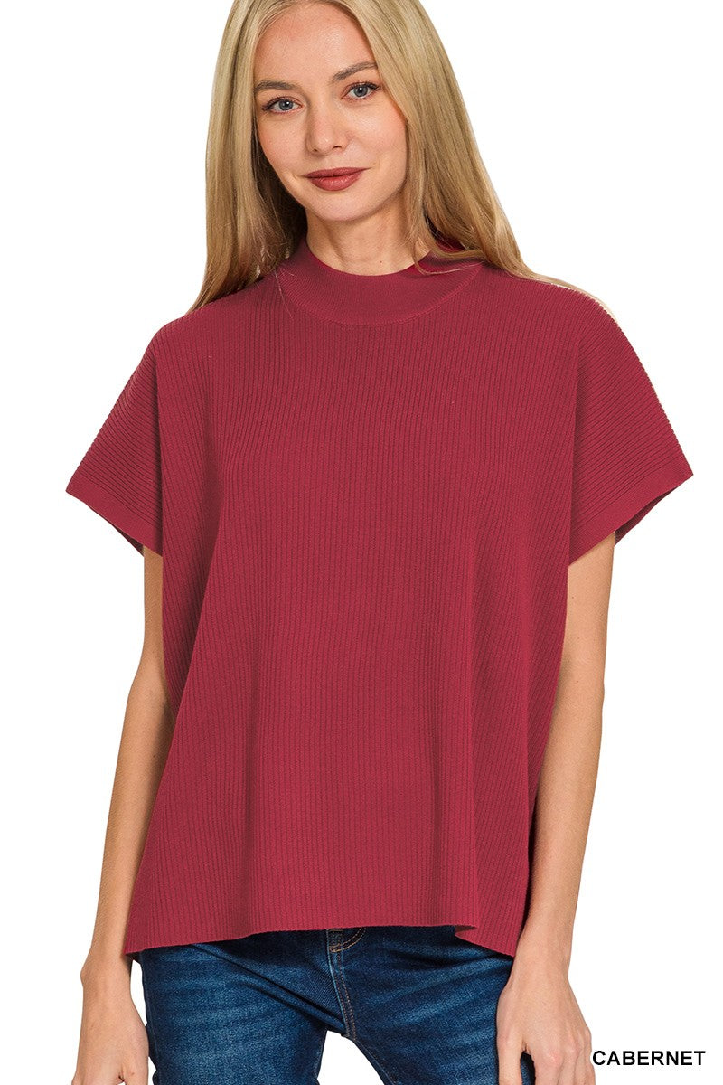 Viscose Short Sleeve Sweater