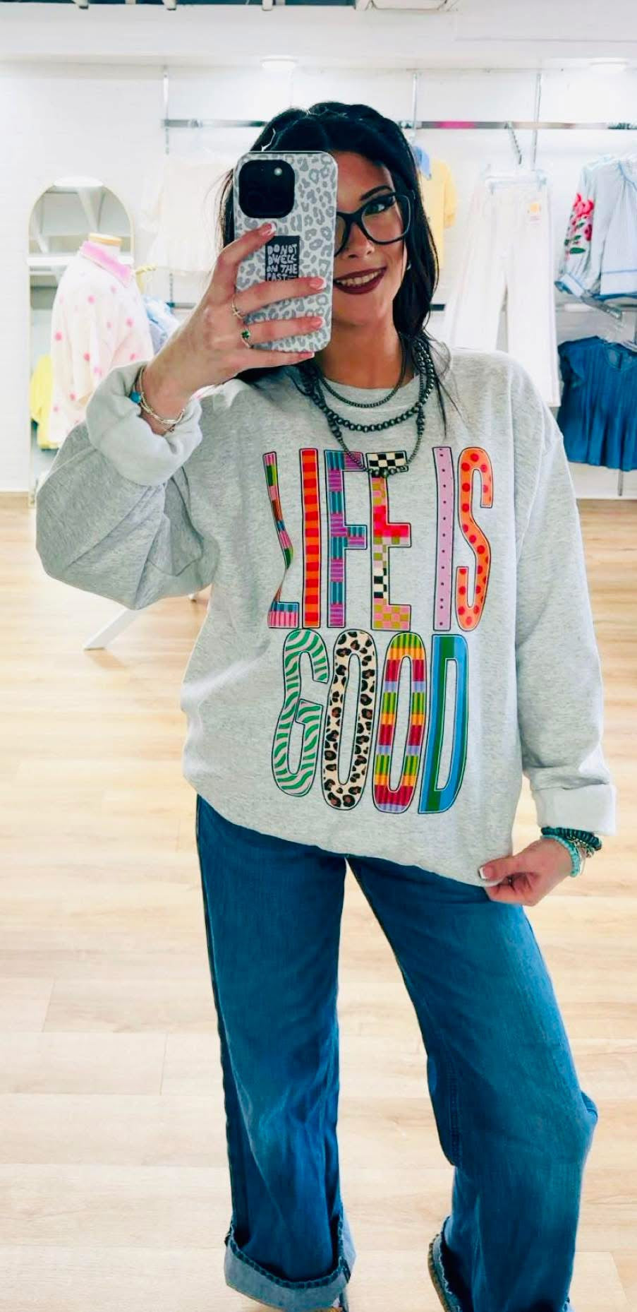 Life Is Good Ash Sweatshirt