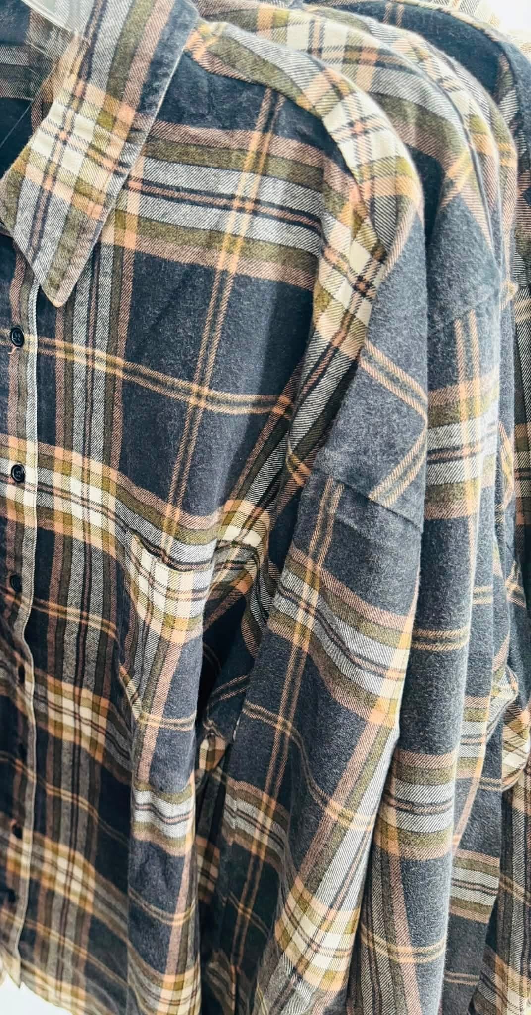 Pumpkin Patch Cutie Plaid Top