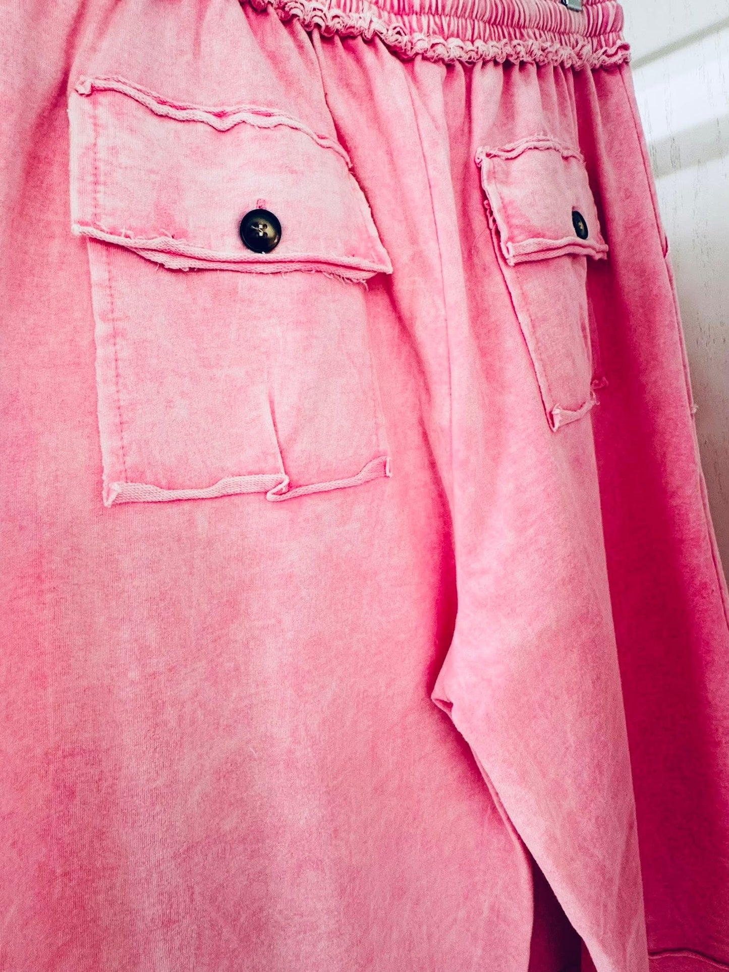 Mineral Washed Terry Knit Pants