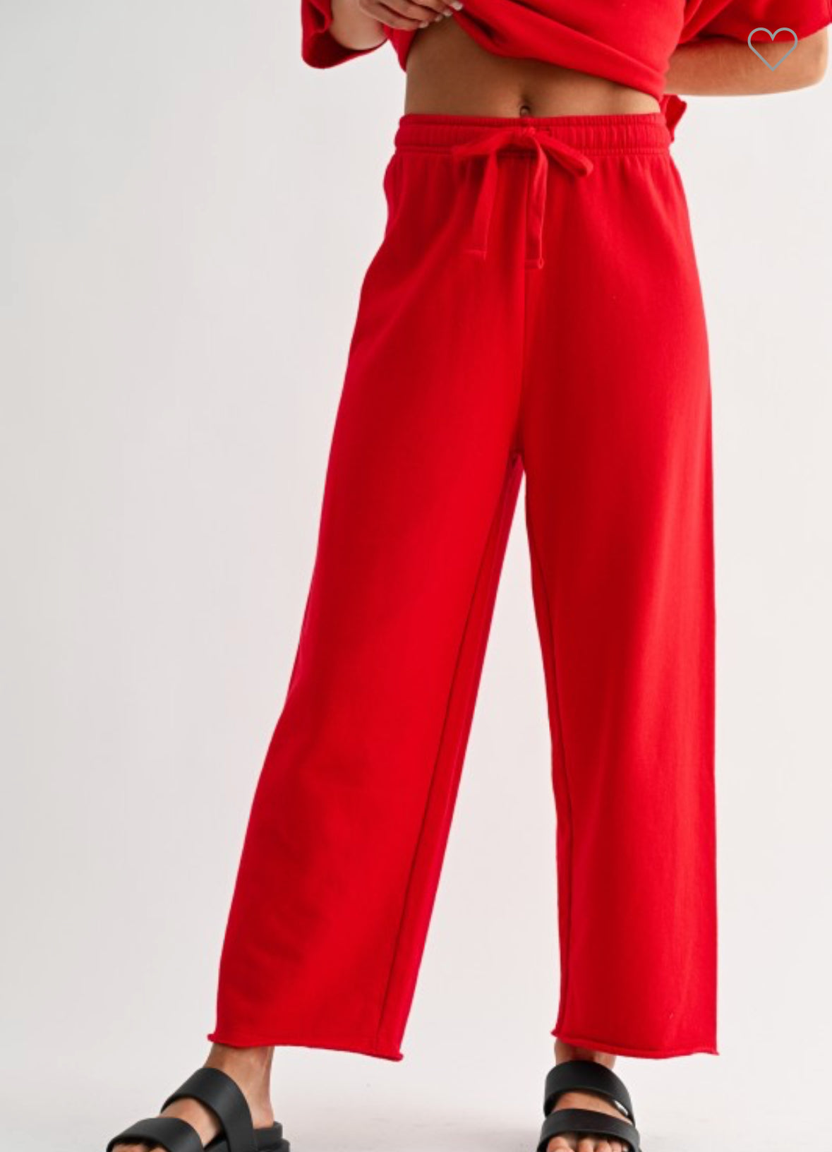 Cherry Malibu Wide Leg Pants
