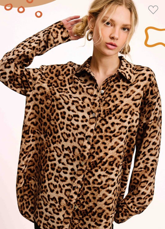 Fierce By Nature Leopard Top