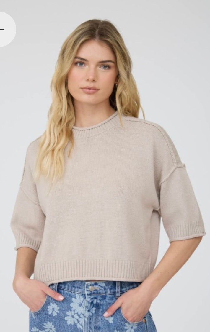 Exposed Seam Drop Shoulder Plvr
