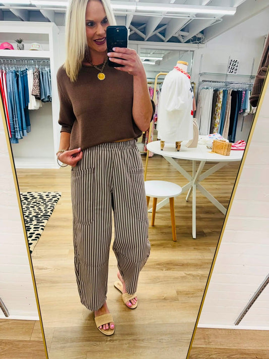 Hayride Cutie Raw Edge Sweater