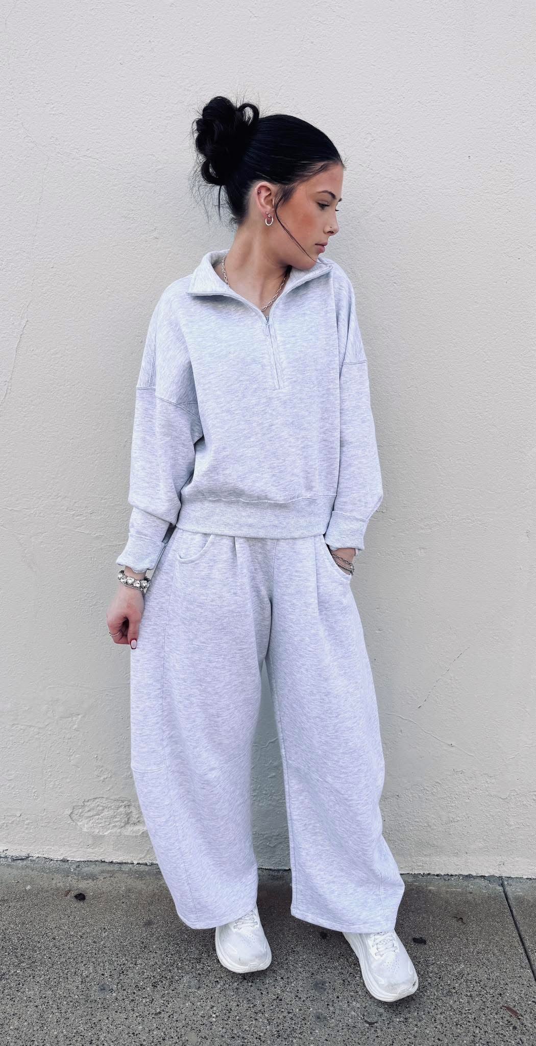 Brisk Stroll Quarter Zip Top