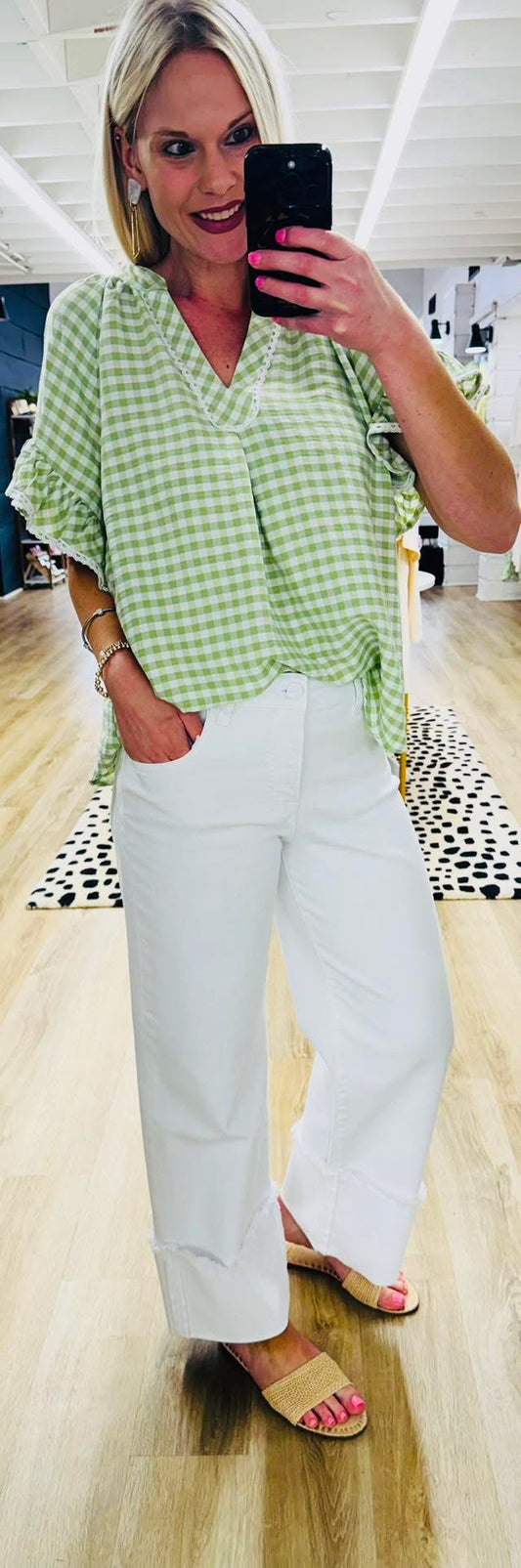 Downright Delightful Gingham Top