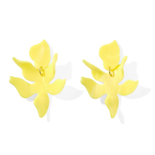 Flora Butter Yellow Earrings