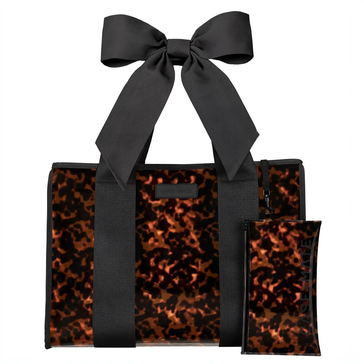 Tortoise Bow Jelly Tote