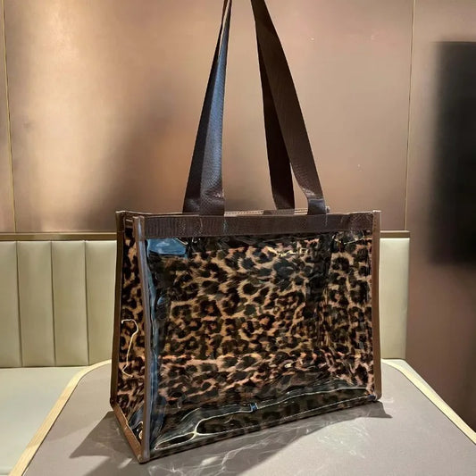 Leopard Print Jelly Tote