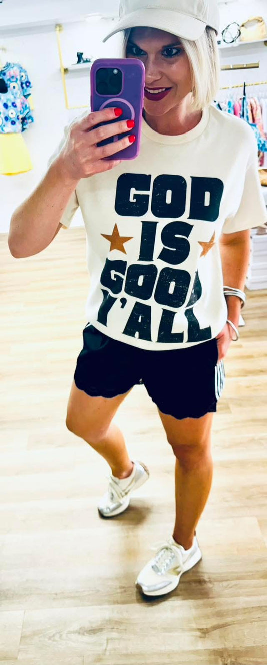 God Is Good Y’all Graphic Tee