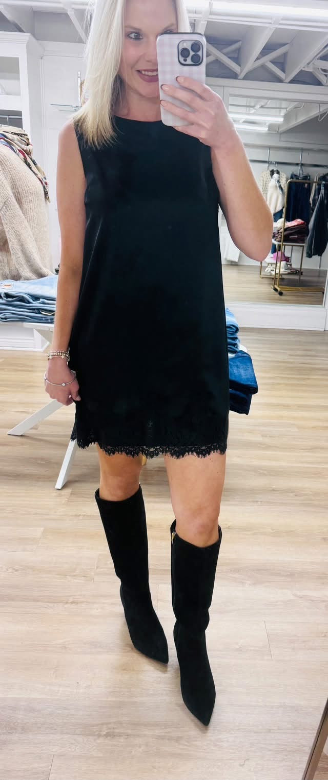 Opulent Ease Satin Mini In Black