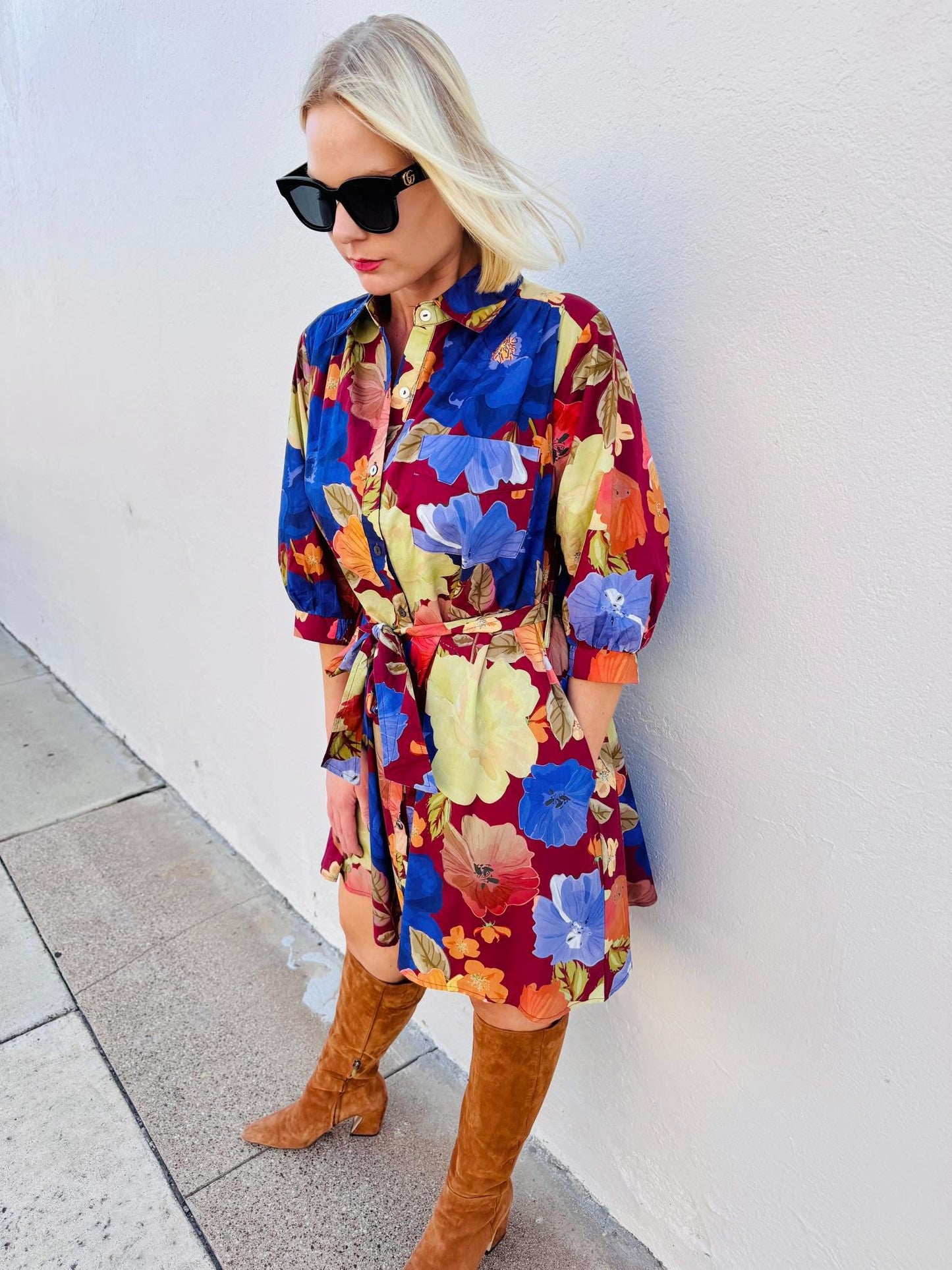Vineyard Dream Floral Mini Dress