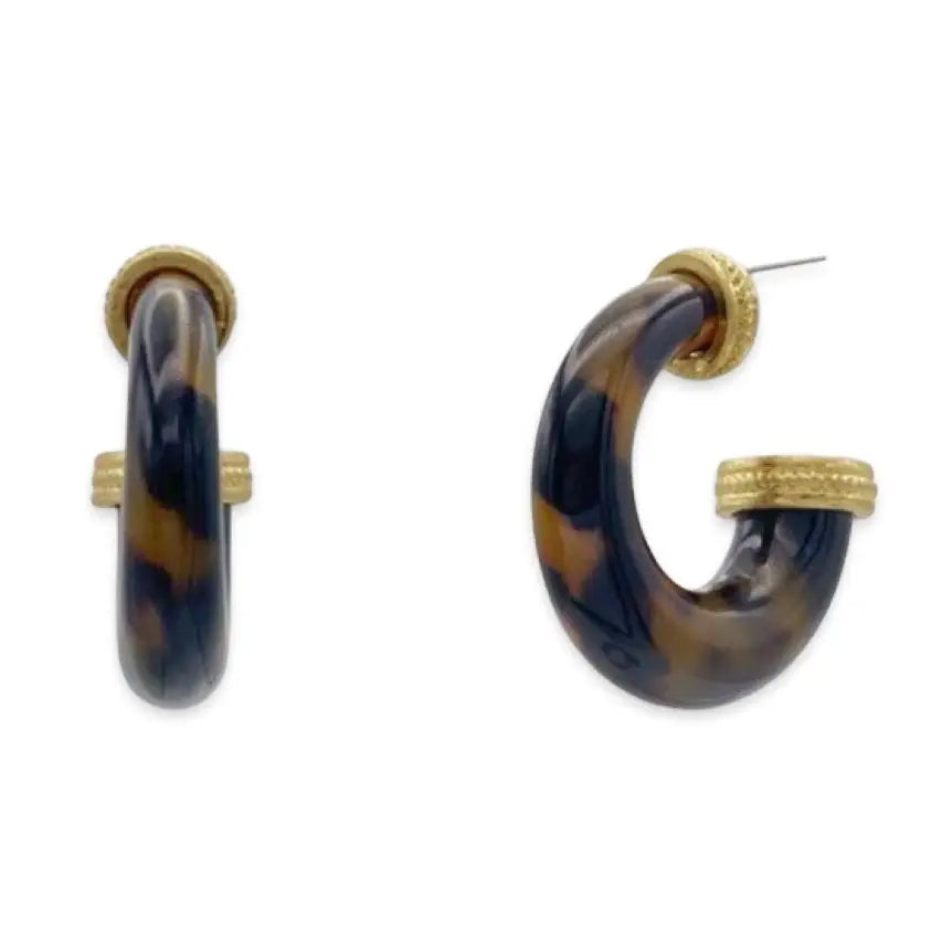 Vintage Gold Tortoise Earrings