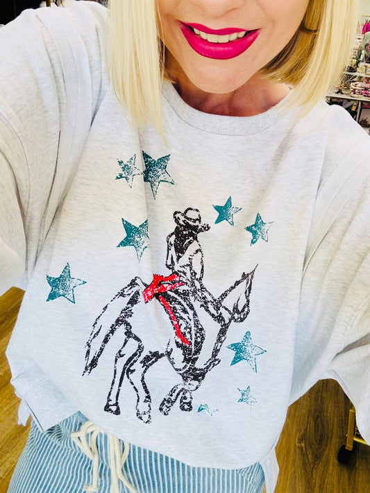 Horse & Rider Graphic Sweatshirt