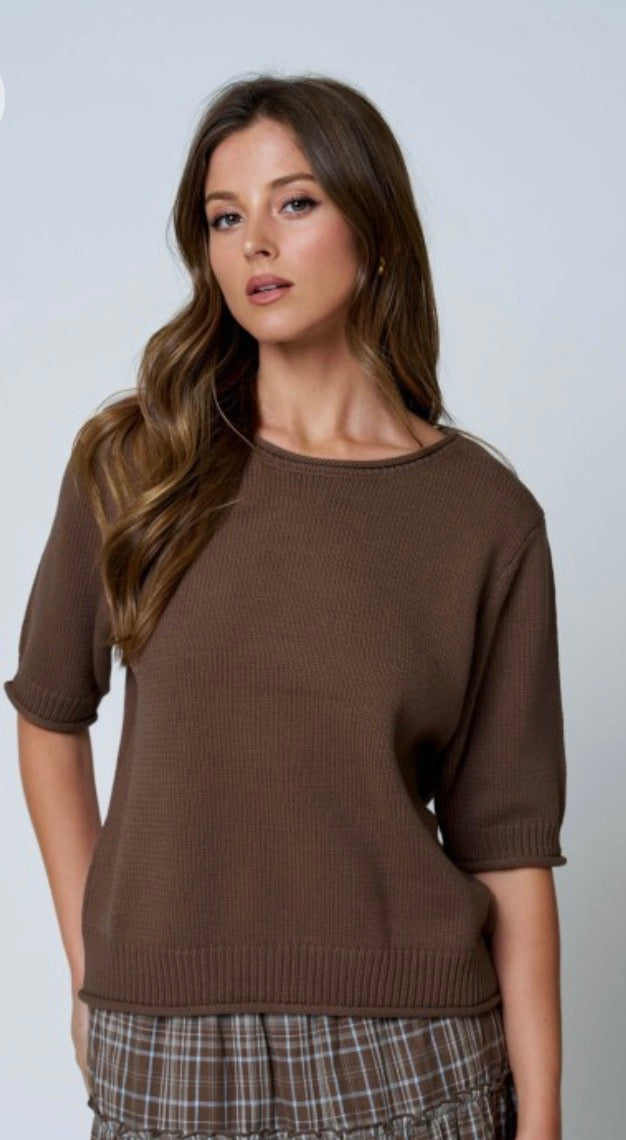 Hayride Cutie Raw Edge Sweater