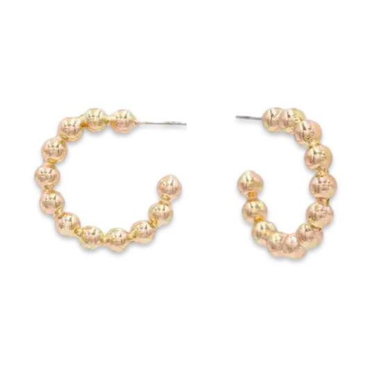 Gold Ball Hoops
