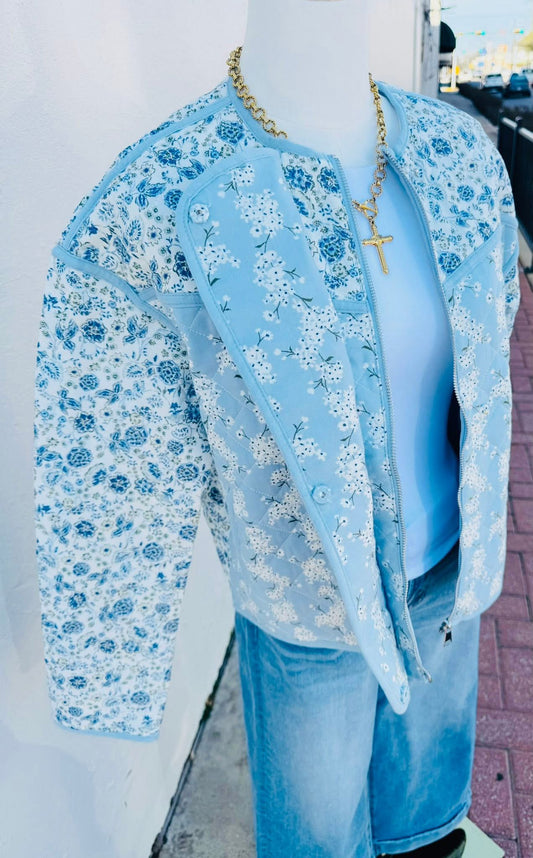 The Something Blue Quilted Jckt