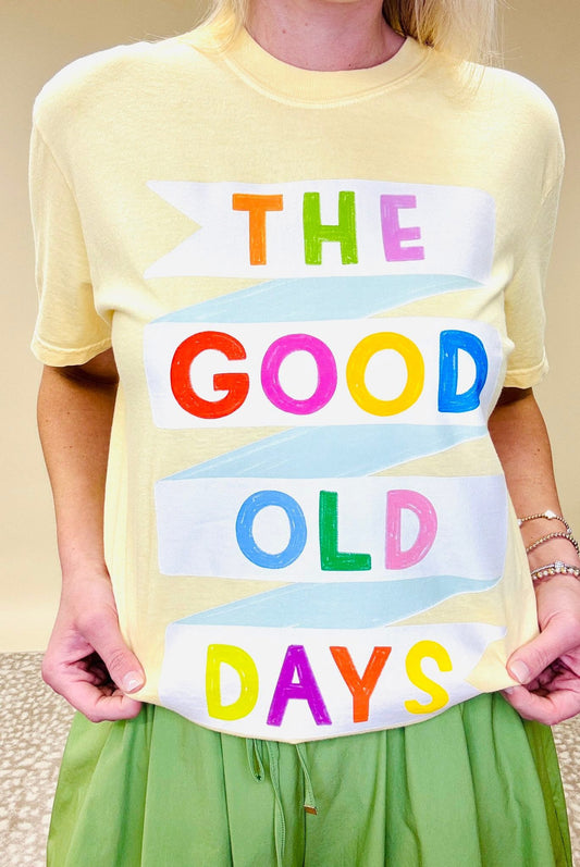 The Good Old Days Yellow Tee