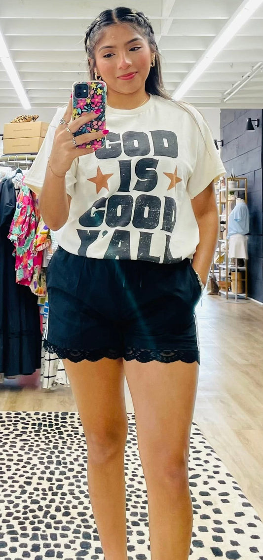 God Is Good Y’all Graphic Tee