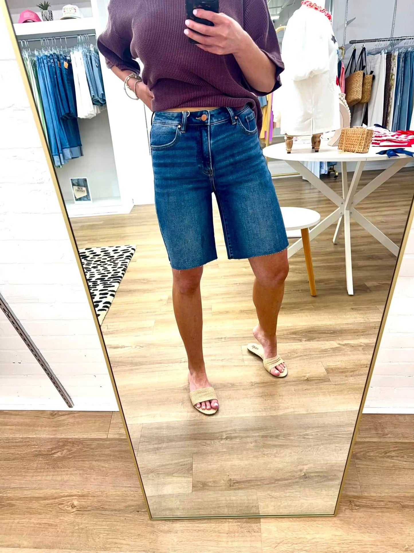 Malibu High Rise Bermuda Shorts