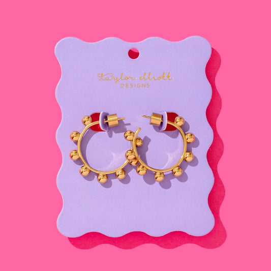 Dottie Gold Hoop Earrings