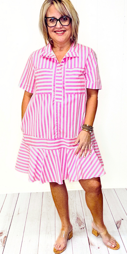 What Is Love Striped Dress