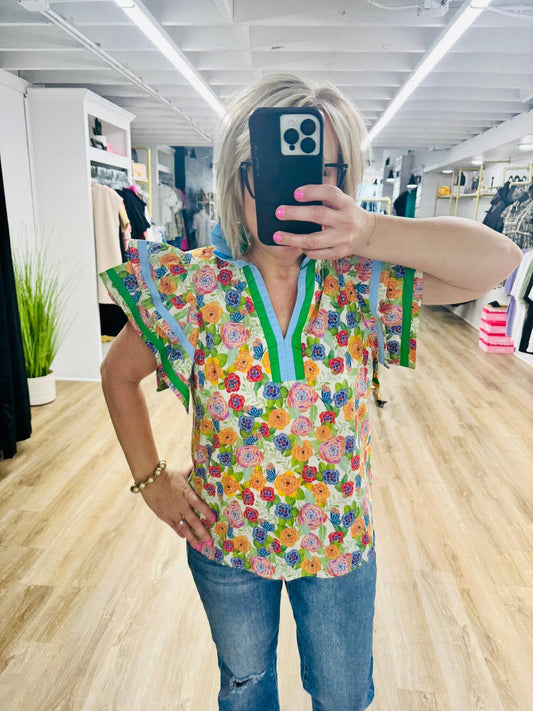 It’s My Day Floral Top