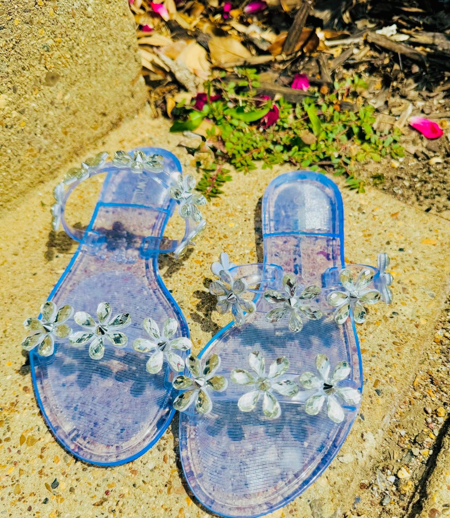 The Samantha Clear Floral Jelly